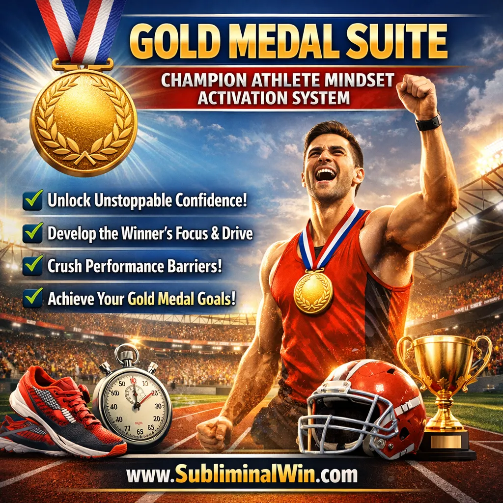 gold-medal-champion-athlete-subliminal Gold Medal Suite: Champion Athlete Mindset Activation System - Image 1