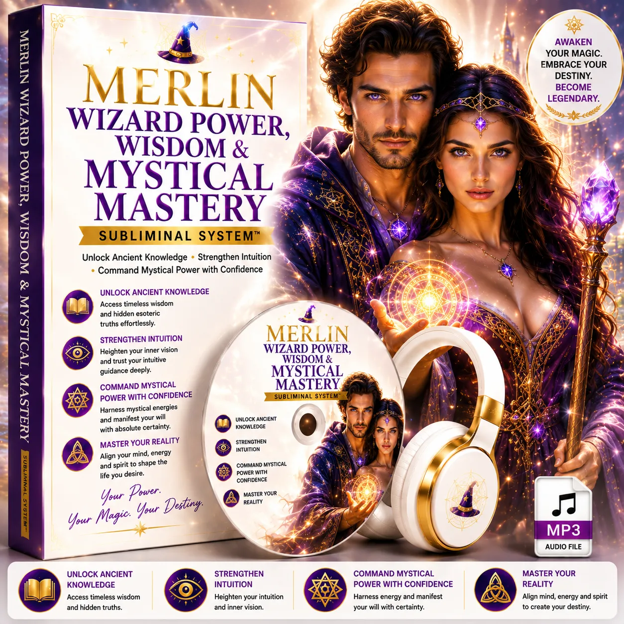 merlin-wizard-power-subliminal 🧙 Merlin Wizard Power, Wisdom & Mystical Mastery Subliminal System™ ✨ - Image 1